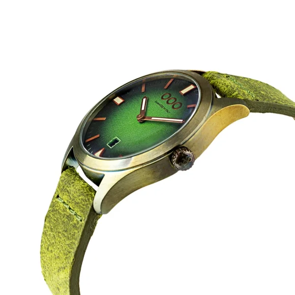 Green and Silver Men's Watch - Picture 3 of 7